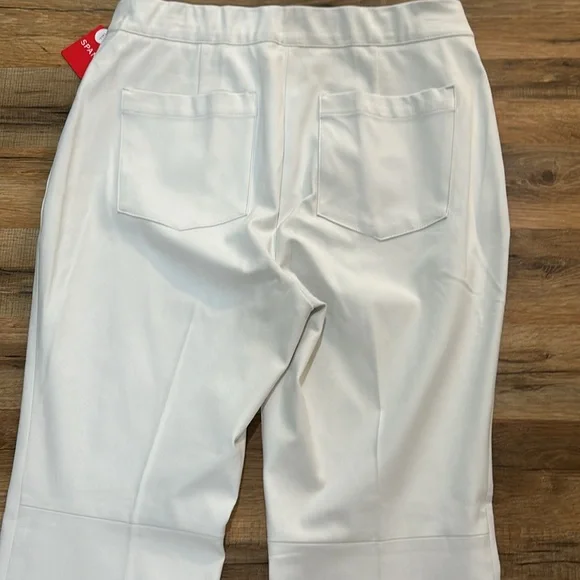SPANX WOMENS KICK FLARE PANT SIZE LARGE TALL WHITE NEW - Picture 4 of 12